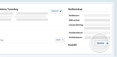Skapa nytt hushåll snabbt