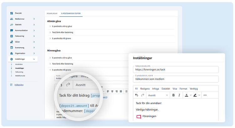 Automatiska e-postsvar